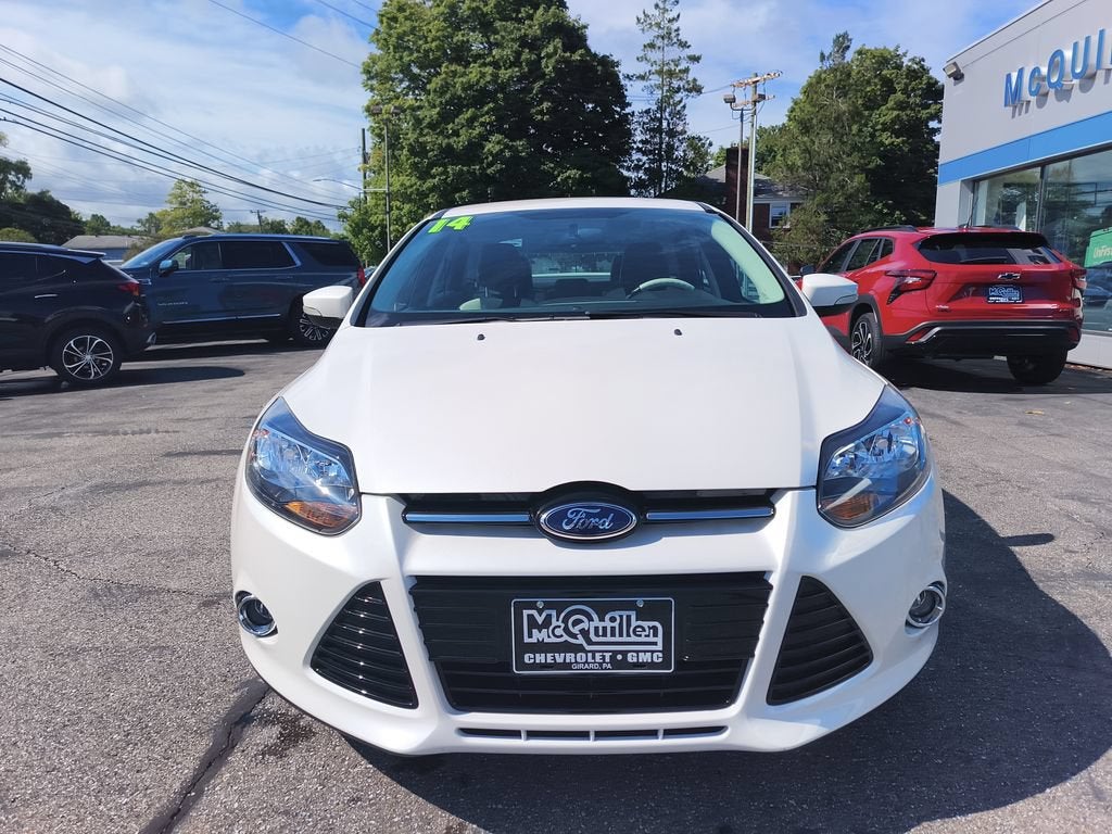 Used 2014 Ford Focus Titanium with VIN 1FADP3J22EL192080 for sale in Girard, PA