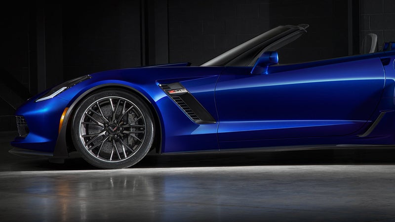 sporty aesthetics of the Chevy Corvette Z06.