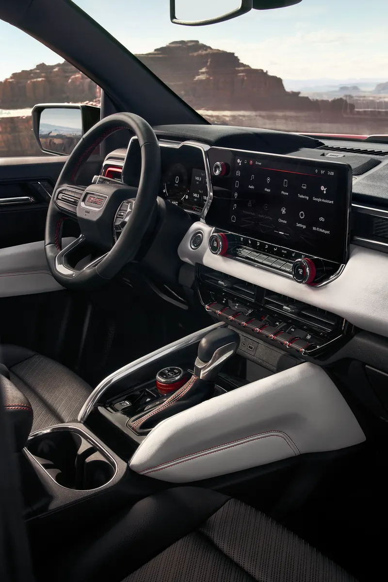 2026 GMC Canyon infotainment system at McQuillen Chevrolet GMC in Girard PA