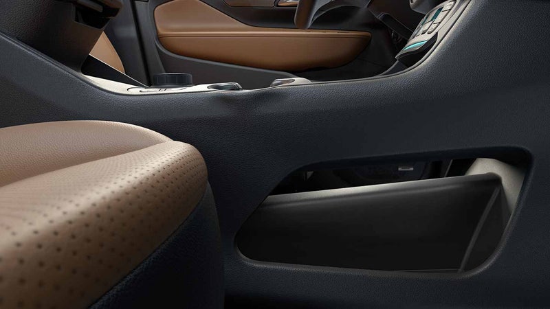 The cabin of a 2018 GMC Terrain showcasing luxurious leather seats