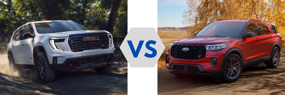 2026 GMC Acadia vs 2026 Ford Explorer